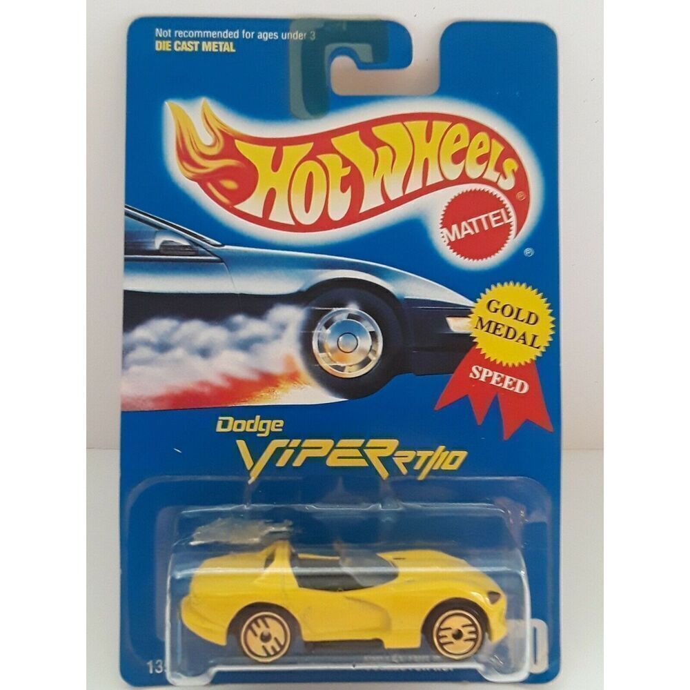 1991 Vintage Dodge Viper RT/10 Hot Weels Die Cast Metal Collector No. 210